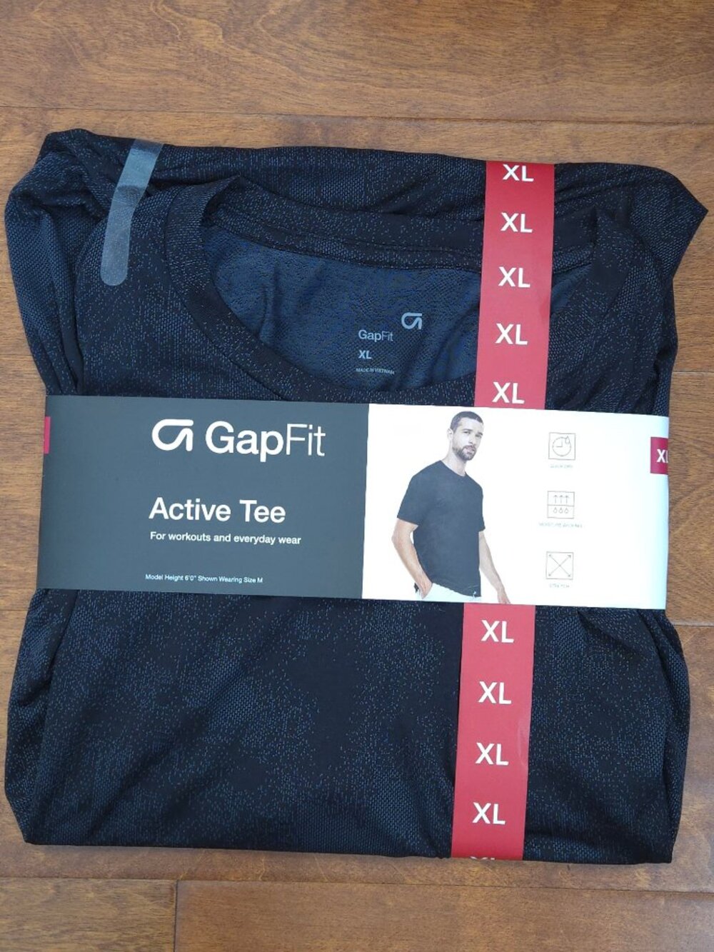 GapFit Men's Active Tee NWT Black XL